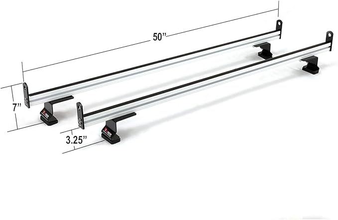 2 Bar Rack System for The Transit Connect 2014-On White