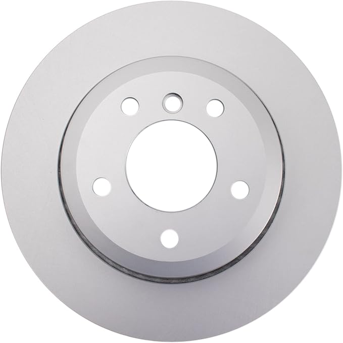 TRQ Rear Brake Rotor Set G Coated Vented Compatible with 2006-2007 BMW 525xi 530xi 2008 528xi 535xi 2009-2010 528i xDrive 535i xDrive 2010 528i