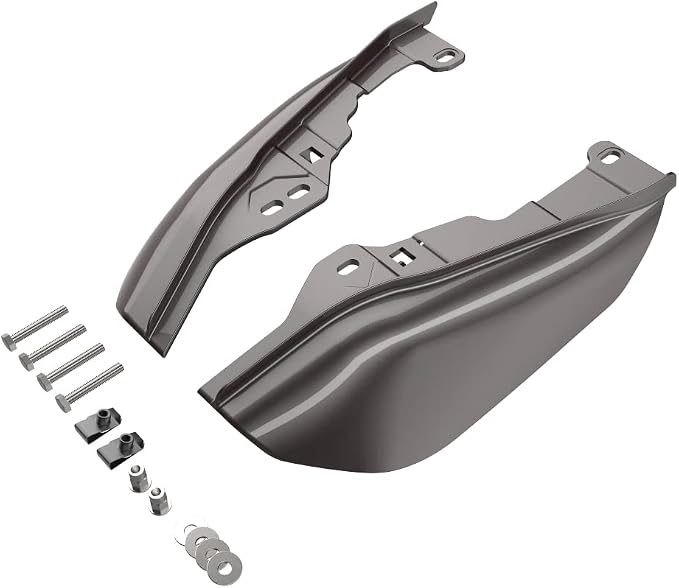 Advanblack 2024 RG Mid Frame Air Deflectors Compatible for Harley Touring Street Glide, Road King, Electra Glide, 2009-2025(Sumatra Brown)