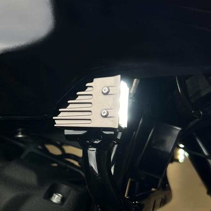 Waterproof Aluminum Front Amber Turn Signal Running Fog light Fit For Harley Softail Low Rider ST FXLRST 2022-2025 2024, Low Rider El Diablo FXRST 2022