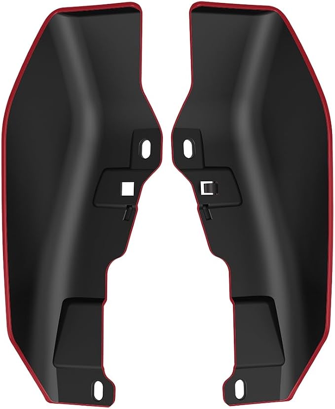 Color - Matched Mid Frame Air Deflectors Heat Shield, Perfectly Fit for Harley Touring Models 2009-2026 Brilliant Red