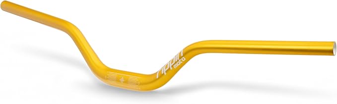 Rippin Moto RISE3 E-Moto Handlebars for Sur-Ron - 3" Rise x 770mm Wide, 22mm Ends, 31.8mm Center - Riser Bars for Talaria Sting, E-Ride PRO, Rawrr Mantis, Vetra Blazer, Surron LBX (Gold (Polished))