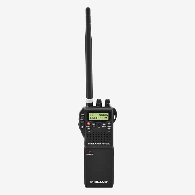 Midland 75-822 Handheld CB Radio & Mobile CB Radio – Walkie Talkie with 40 Channels, NOAA Weather Alerts, Long Range, Compatible with CB Antennas | Walkie Talkie with 40 Channels, NOAA Weather Alerts, Long Range, Compatible with CB Antennas
