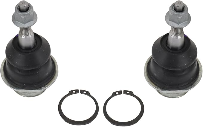 TRQ Front Upper Driver and Passenger Side Ball Joint Set Compatible with 2021-2023 Ford F-150 without Performance Suspension