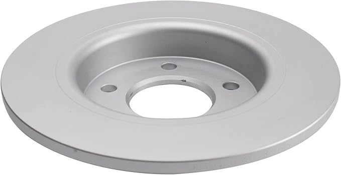 TRQ Rear Brake Rotor Set G Coated Solid Compatible with 2004-2013 Mazda 3