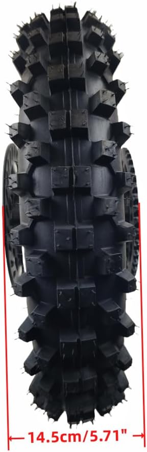 CLEO 80/100-10 Rear Wheel Rim Tire Assembly for 50cc-110cc Dirt Bike taotao TTR SSR CRF Apollo 15mm axle includes 190mm brake disc and 420-41T sprocket