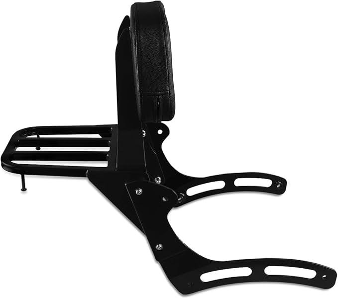 Sissy Bar & Luggage Rack for Kawasaki Vulcan 900 Black | VN900 Classic Custom 1996-2023 Motorcycle Passenger Backrest