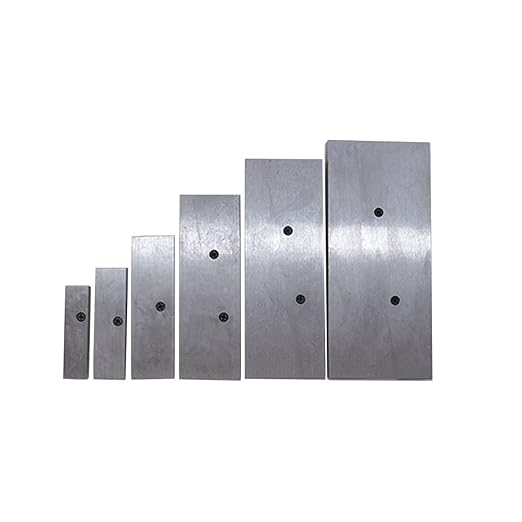 WFLNHB 6Pcs Adjustable Parallel Set 3/8 Inch - 2-1/4 Inch Accuracy Parallels Measurement Fit for Layout Inspection Stop Work Set - Up Etc