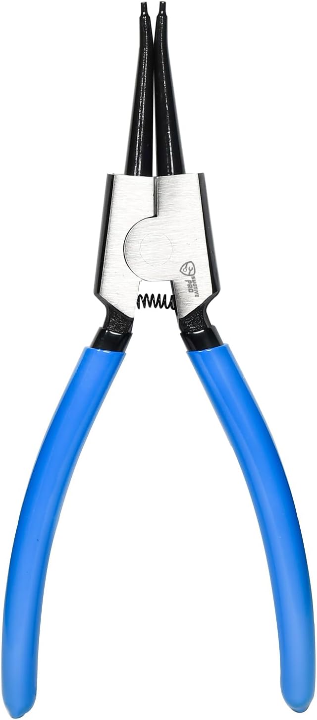 SMOTIVEPRO 9 Inch Heavy Duty External Snap Ring Pliers – Precision Circlip Removal Tool, CR-V Steel Jaw with Anti-Slip Handle