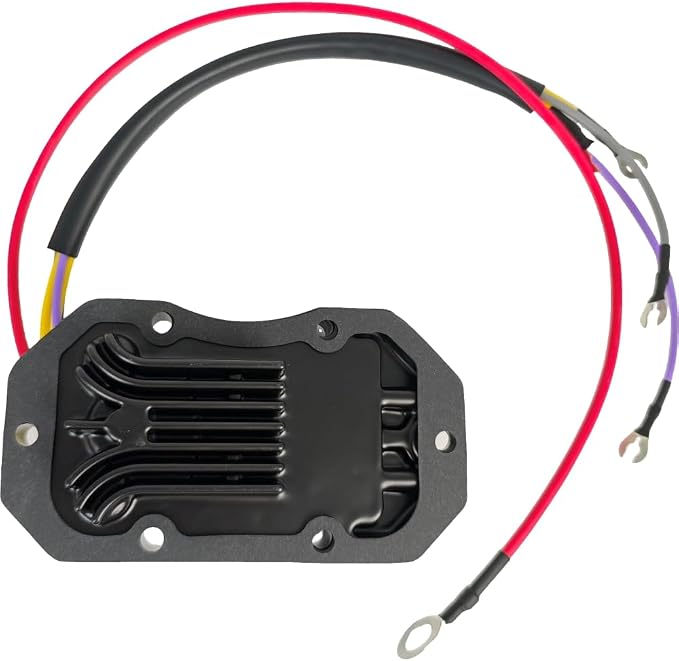 EZROAD 193-5204 Rectifier Voltage Regulator w/Gasket Compatible with Johnson Evinrude 80-235 HP 4 & 6 Cylinder Outboard Motor 1984-1992 35 Amp 395204 584423 18-5825 395391 582904 583076 583268 878335