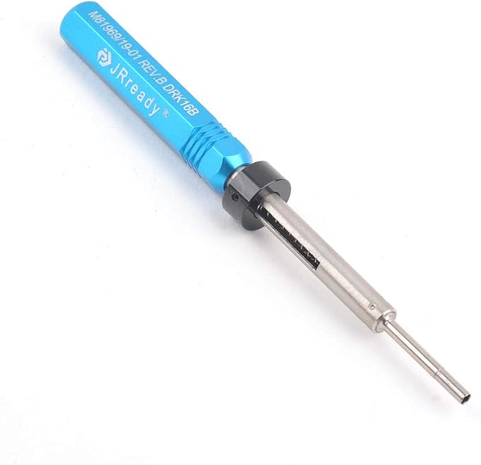 JRready DRK16B Removal Tool Solder Insertion Extraction Tool For Applied to Remove MIL series and some of NON-MIL Round Contacts without Any Damages to the Electric Connector