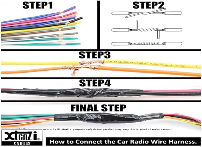 Xtenzi Car Audio 3 Pcs Set XT3302 GPS Mic and Wire Harness Compatible with Pioneer SPH-DA210 DA110 DA100