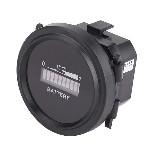Aramox Cart Battery Meter: 12V/24V/36V/48V/72V Digital Battery Indicator Gauge for Carts