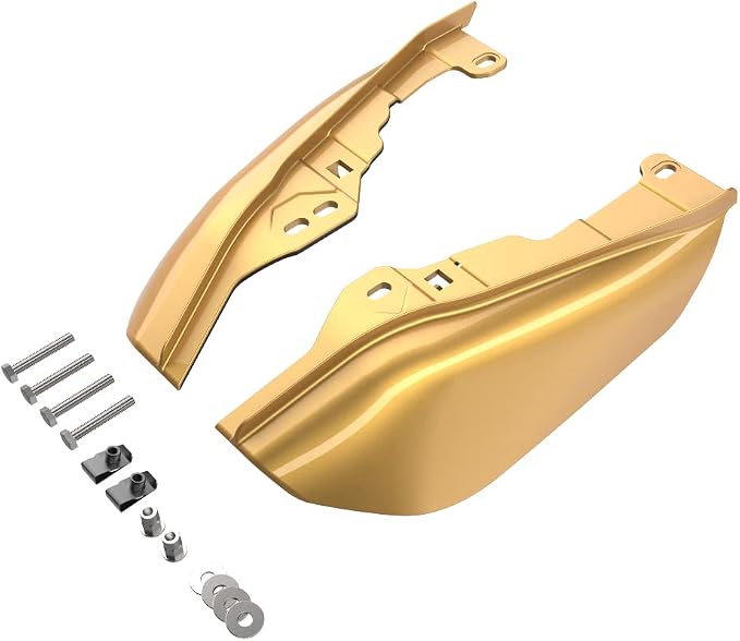 Advanblack 2024 RG Mid Frame Air Deflectors Compatible for Harley Touring Street Glide, Road King, Electra Glide, 2009-2025(Black Hills Gold)