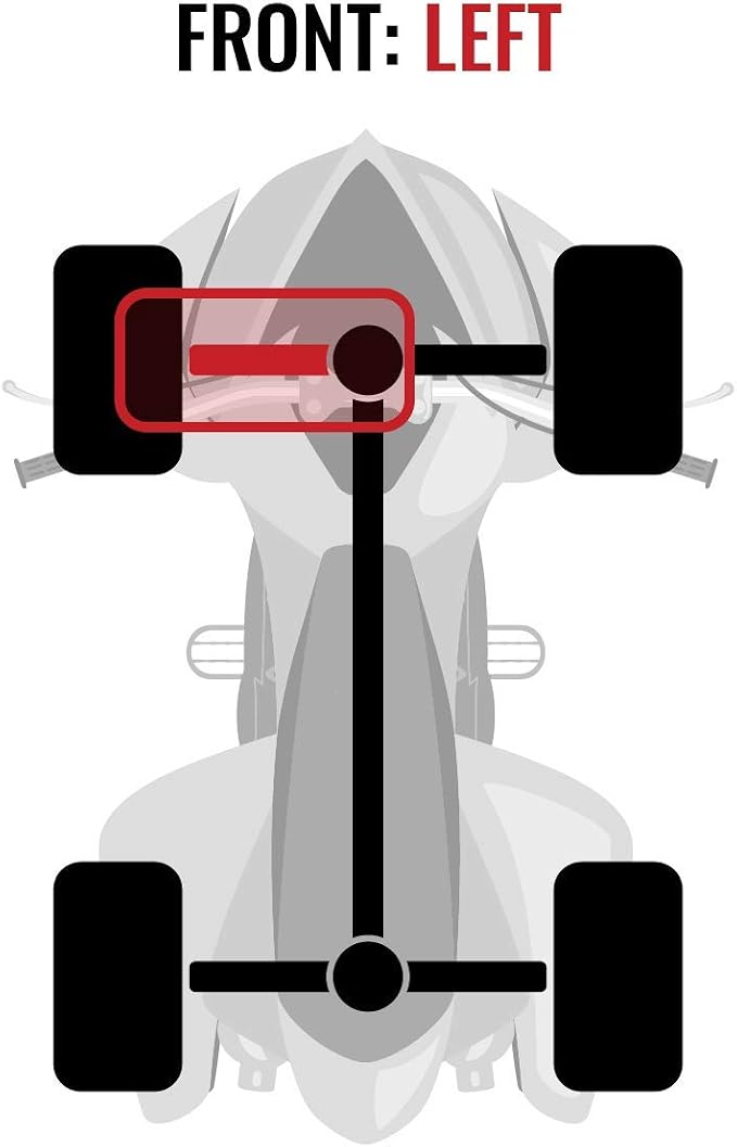 Sixity XT Front Left CV Axle for Can-Am Maverick 1000R X mr DPS Max 2014-18 | Complete axle assembly with a 5140 chrome steel shaft, inboard and outboard CV joints, fully assembled