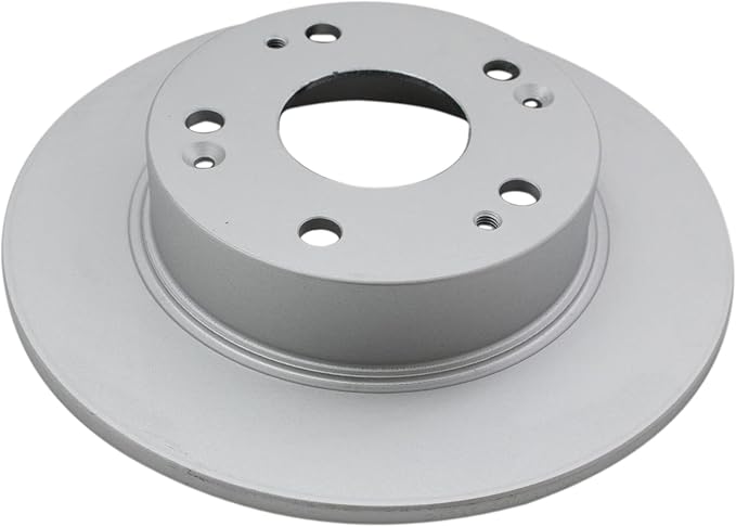 TRQ Rear Brake Rotor Set G Coated Solid Compatible with 2003-2007 Honda Accord 2004-2008 Acura TSX