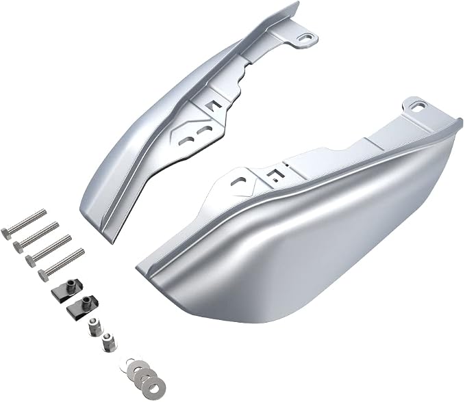 Advanblack 2024 RG Mid Frame Air Deflectors Compatible for Harley Touring Street Glide, Road King, Electra Glide, 2009-2025(Barracuda Sliver Denim)