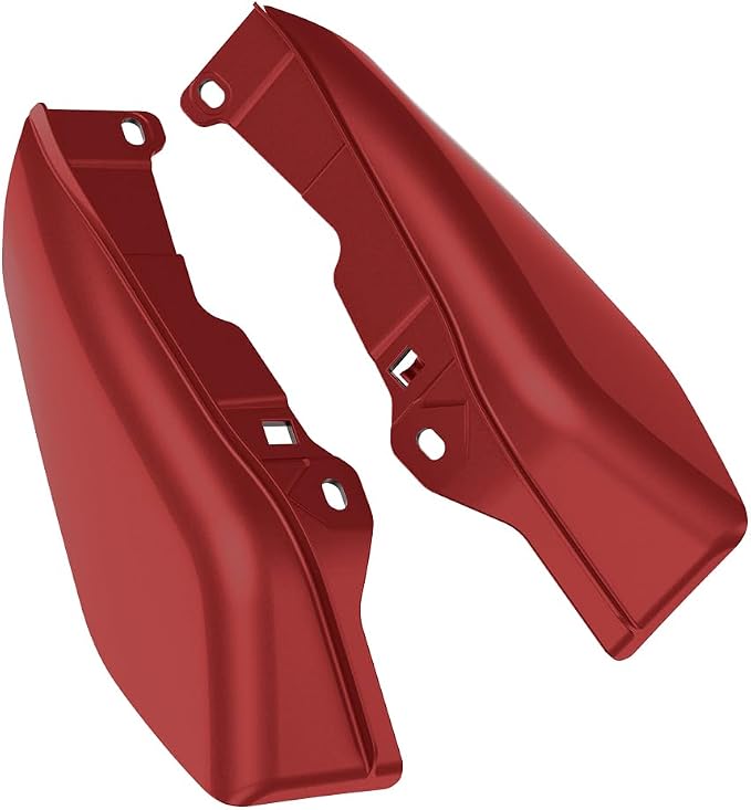Color - Matched Mid Frame Air Deflectors Heat Shield, Perfectly Fit for Harley Touring Models 2009-2026 Heirloom Red Fade