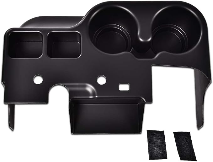 ANDPLAY Center Console Cup Holder Compatible with Ford F250 F350 F450 F550 1999 2000 2001 Super Duty Truck Black