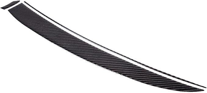 Soft Real Carbon Fiber Center Console Dashboard Panel Decoration Sticker Trim,Fit for Infiniti G-Series 2007-2013 Auto Interior Accessories 3PCS (Black Carbon Fiber)