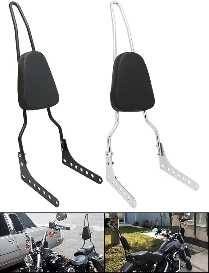 Motorcycle Rear Backrest Sissy Bar Pad For Harley Softail Slim Street Bob Heritage Classic FLSL FLHC FLHCS FLDE FXBB Deluxe 2018-2023