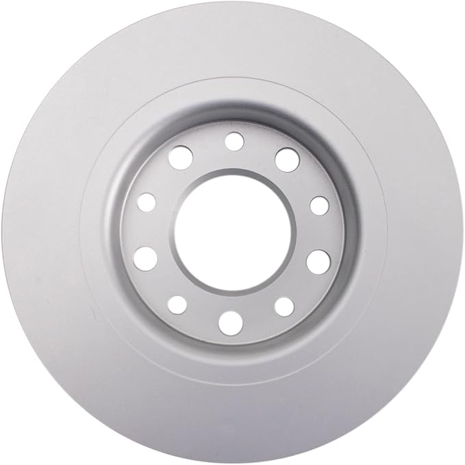 TRQ Rear Brake Rotor Set G Coated Solid Compatible with 2013-2016 Dodge Dart