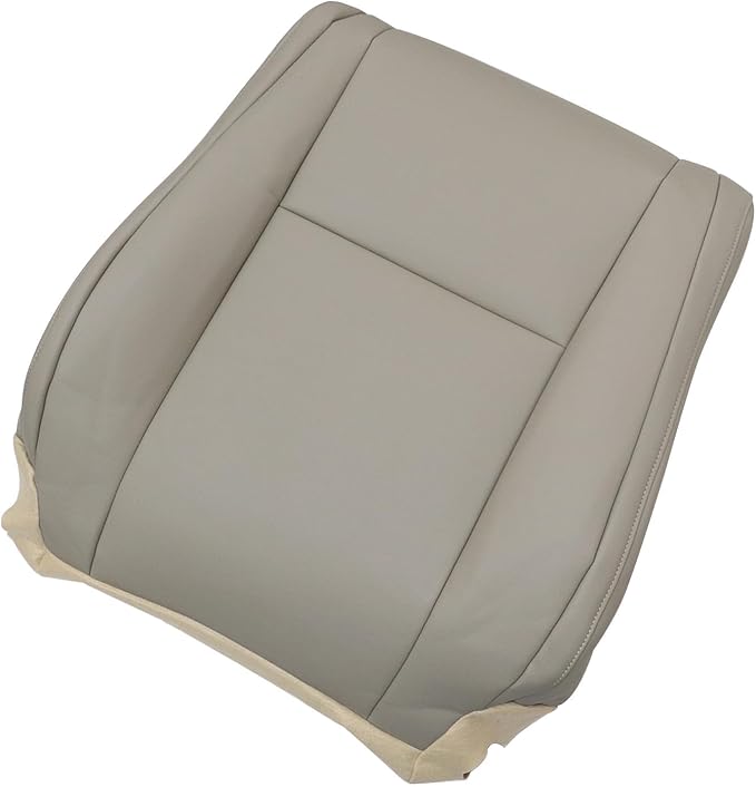 SecosAutoparts Driver & Passenger Bottom & Top Replacement Microfiber Leather Seat Covers #44 Sand Beige Tan Compatible with Toyota Tundra Sequoia Based SR5 Limited 2007 2008 2009 2010 2011 2012 2013