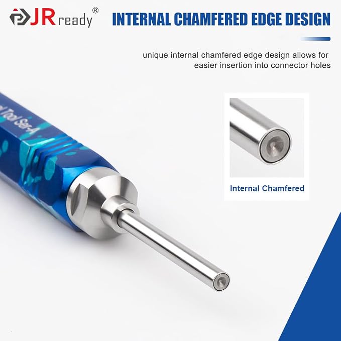 JRready ST5265 Molex Pin Extractor Tool for Molex .062" & .093” Pin and Socket Connectors, 2PCS Tube Type Ejector Rod Insertion Tools