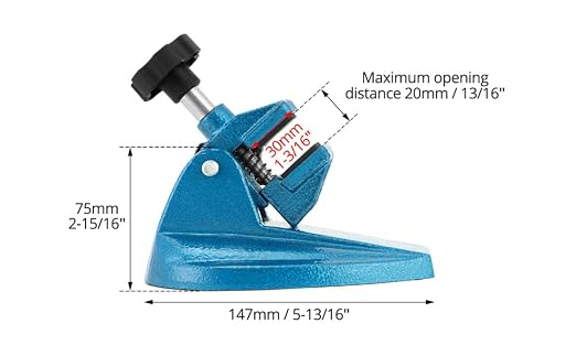 QWORK Micrometer Stand with Double Non-Slip Clamping Pad, 2 Pack Painted Cast Iron Base Micrometer Stand for Micrometers Up to 4"
