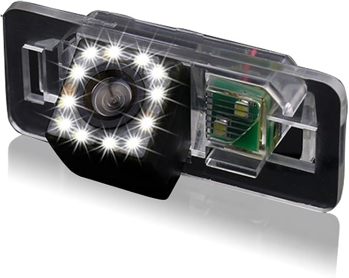 with 8LED Waterproof Car Rear View Backup License Plate Light Camera Night Vision for BMW X /1/3/5 Series E90 E91 E92 530I 530Li 320i 328i/X1 X3 X5 X6 M3 M1 E39 E46 E91 E88 E53