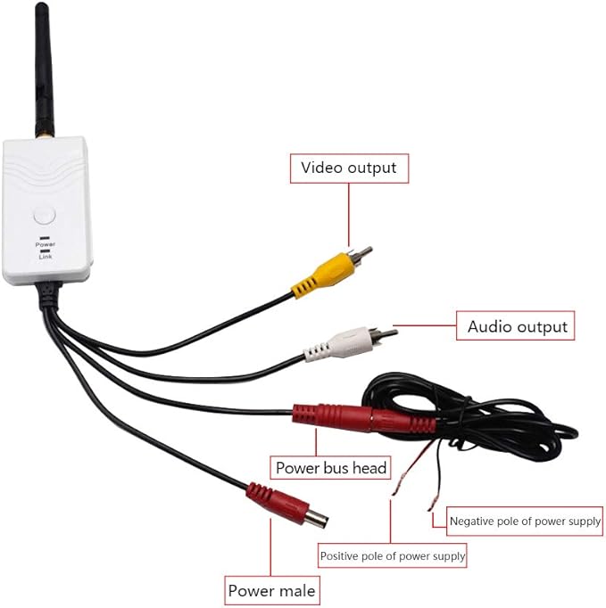 Fumei Car Backup Camera Realtime Video WiFi Transmitter for iPhone iPad Andriod Phone and Pad (Black)