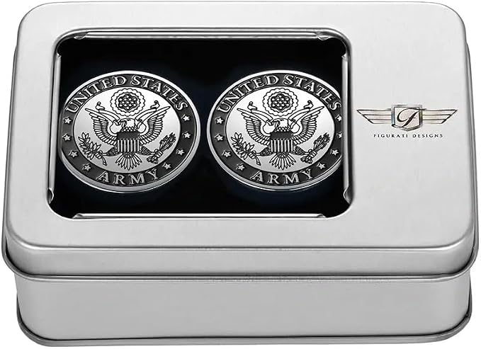 Stainless-Steel/Black Swing Arm Covers Army Seal for Harley-Davidson