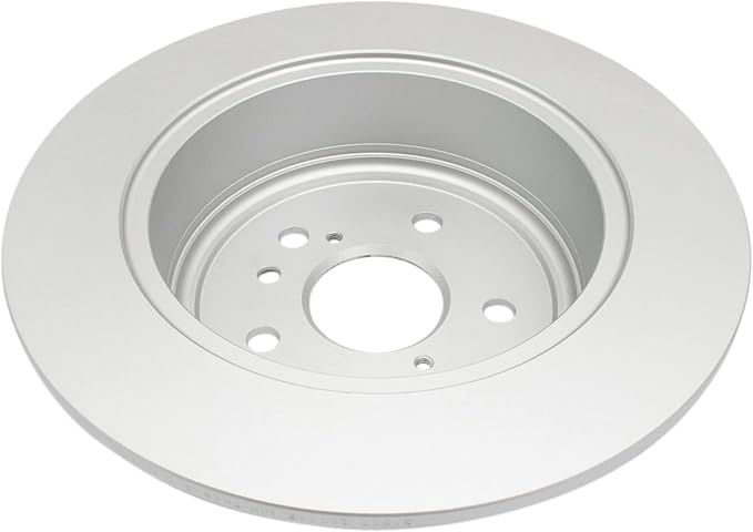 TRQ Rear Brake Rotor Set G Coated Solid Compatible with 2008-2013 Toyota Highlander