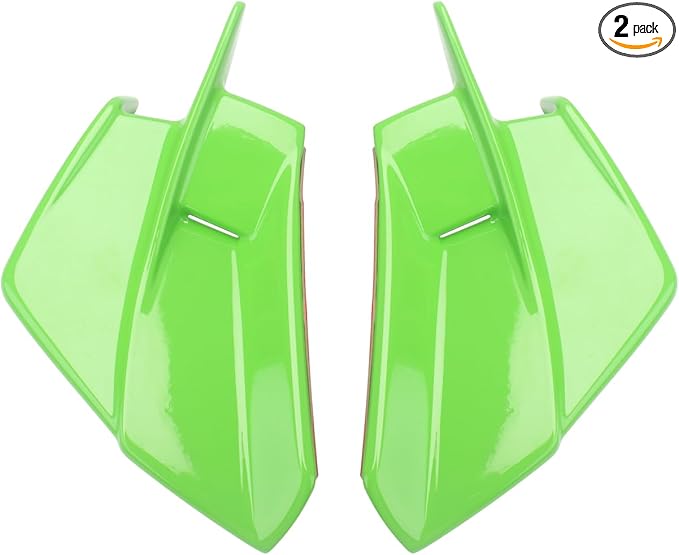 Motorcycle Winglets Wind Deflector Fairing Kits for Kawasaki Ninja ZX-4RR ZX-4R ZX-25R 2019-2024 Side Spoiler Wings Trim Exterior Adhesive Accessories (Green)