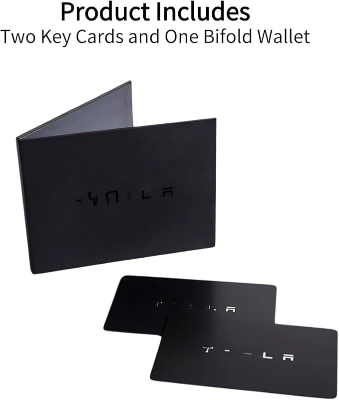 Tesla Model 2 Key Cards with Bi fold Wallet