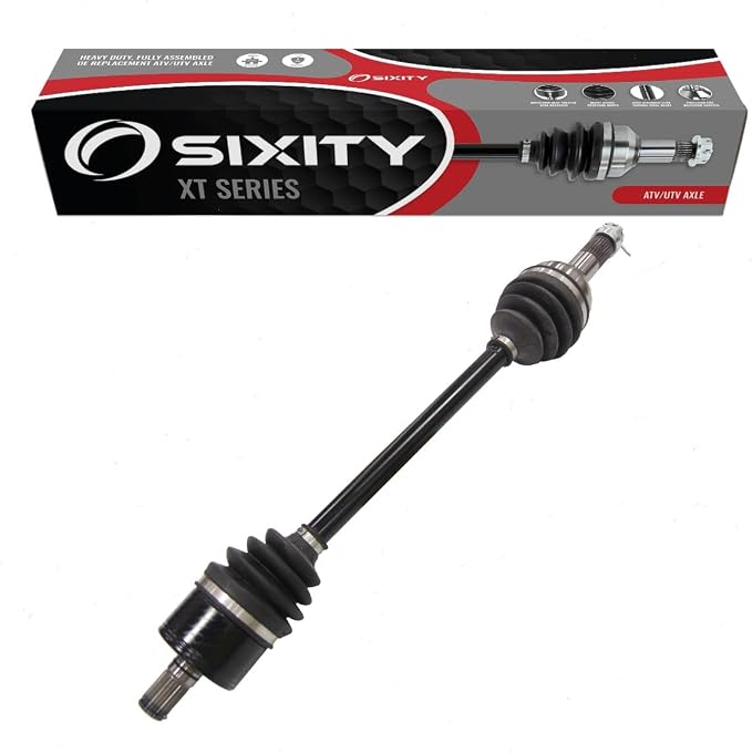 Sixity XT Rear Left CV Axle for Can-Am Defender DPS HD10 HD8 Mossy 2016-21 | Oak Hunting Edition XT-P MAX XT CAB. Complete axle assembly, 5140 chrome steel