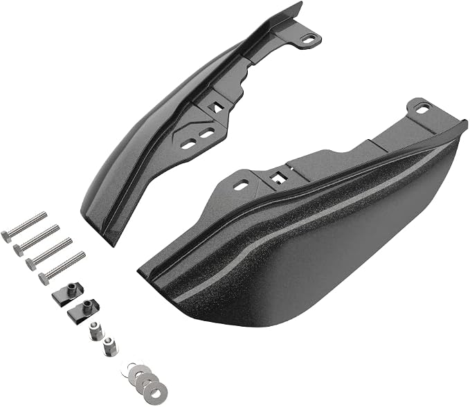 Advanblack 2024 RG Mid Frame Air Deflectors Compatible for Harley Touring Street Glide, Road King, Electra Glide, 2009-2025(Black Pearl)