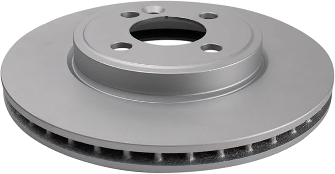 TRQ Front Brake Rotor Set G Coated Vented Compatible with 2007-2015 Mini Cooper