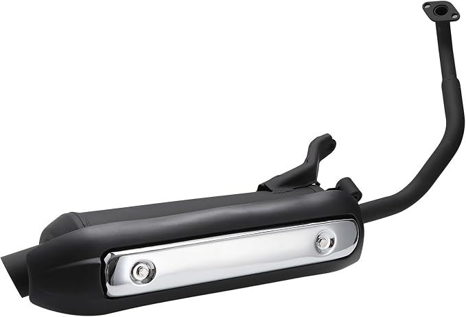 Minho Muffler Exhaust Header Tail Pipe for Gy6 125cc 150cc TaoTao Vitacci Spark Zoom 150 Gas Engine Scooters Ideal for Moped Gator 150 f2 Riders