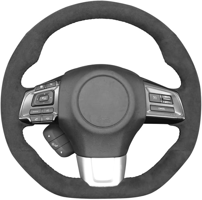 MEWANT Hand Stitched Steering Wheel Cover Wrap for Subaru WRX 2015-2021 / WRX STI 2015-2021 Steering Wheel Accessories(Customized Private Link)