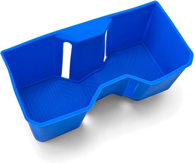 Silicone Liner Holder Inserts for Toyota Tacoma 2024 2025 4th Gen Interior Accessories Door Side Storage Box Organizer Trays Non-Slip Liner (for 2024 2025 Tacoma, Pack of Blue Silicone Holder)