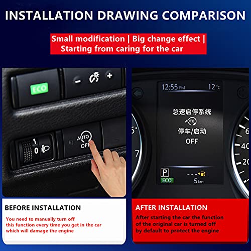 Auto Start Stop Memory Module Compatible with Nissan Series ，Automatic Start-Stop System Last Setting Retention Cable(for X-Trail 14-21)