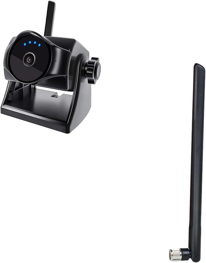 1080P Magnetic Wireless Backup Camera with Foldable 5dBi Magnetic Truck RV WiFi Antenna