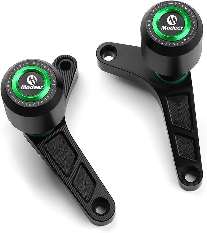 Modeer Motorcycle Frame Sliders Compatible with NINJA 1100SX Ninja 1100 SX 2025+ Falling Protector Crash pads ninja1100sx ninja 1100 sx Accessories (green)