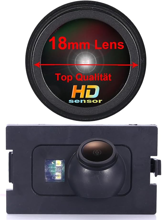 HD IP68 Auto Vehicle Car Van 170° Wide Angle License Plate Light Rear View Reversing Backup Camera Parking Aids System Compatible with Land Rover Freelander 2/Discovery 3 LR3 /4 LR4 /Range Rover Sport