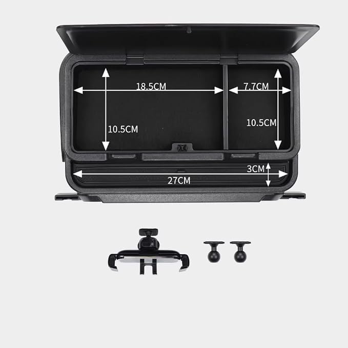 7 Inch Navigation Screen Storage Box for Suzuki Jimny JB74 JB64 2/3 Door 2019-2026, Center Console Dashboard Organizer Tray Jimny Interior Accessories ABS