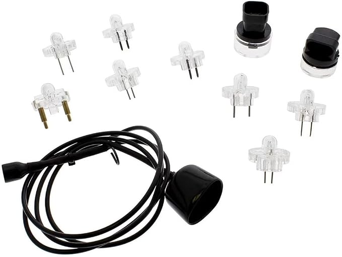 Noid Light Test Kit, Fuel Injector Tester Tool Noid Light Set, Fuel Light Fuel Injector Tester Kit （11-Piece）