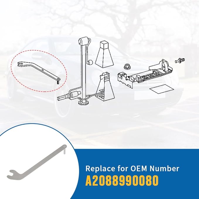 motoparty Soft Top Hand Operated Manual Override Tool CLK W208 A208 Replace for OEM Number A2088990080 Made of Stainless Steel