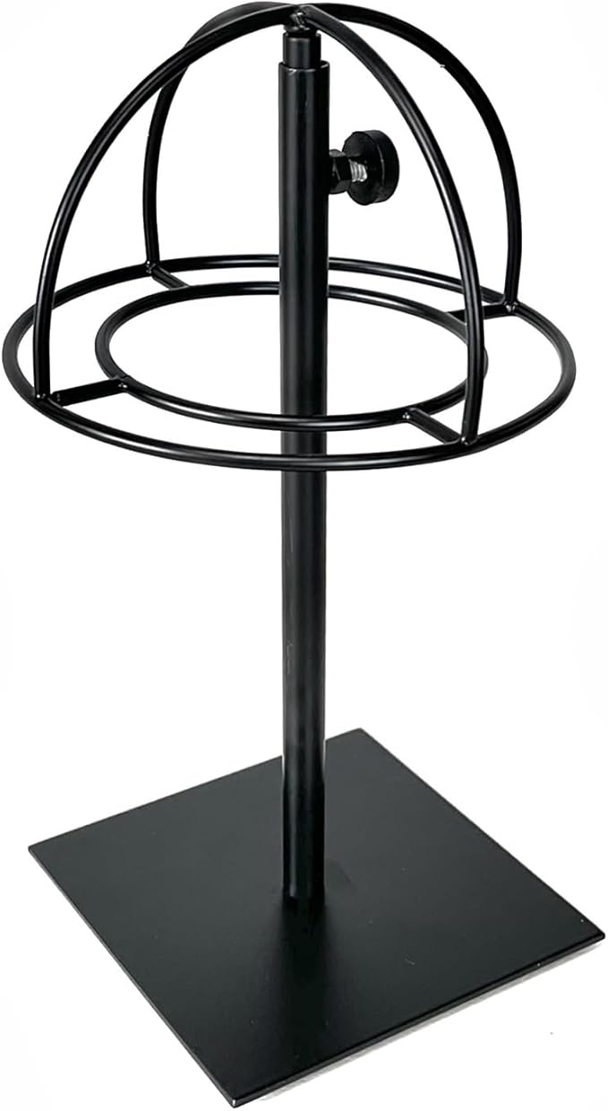 Decorative Mask Display Stand, Adjustable Height Artifact Metal Hat and Helmet Display Stand for Hats, Helmets, Masks, Wigs, Artifacts and other items.