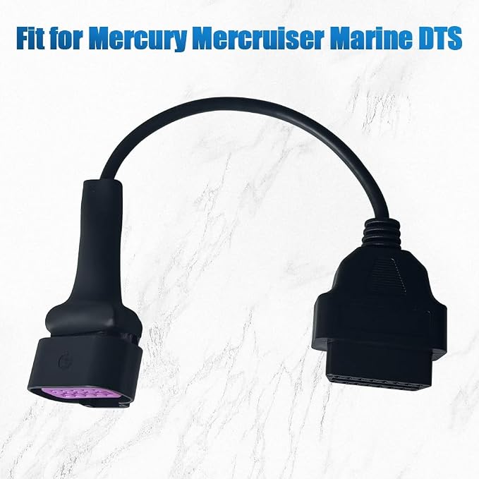 DTS for Mercury for Mercruiser Marine Diagnostic OBD2 Adapter 10 Pin Cable Replace for Jaltest JDC617A